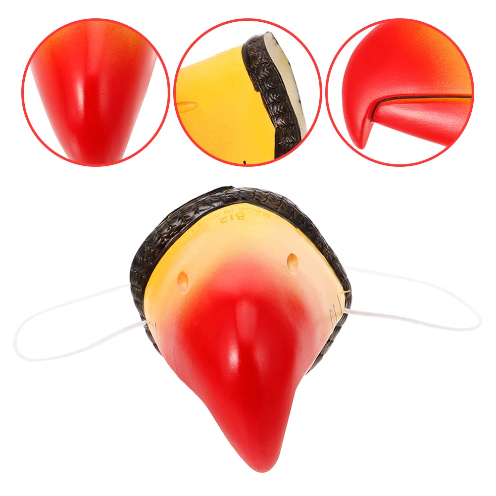 หน้ากากปากนกแก้ว 2 ชิ้น วัสดุไวนิลเหมือนจริง สำหรับงานปาร์ตี้ คอสเพลย์ การแสดง น้ำหนักเบา สวมใส่สบาย