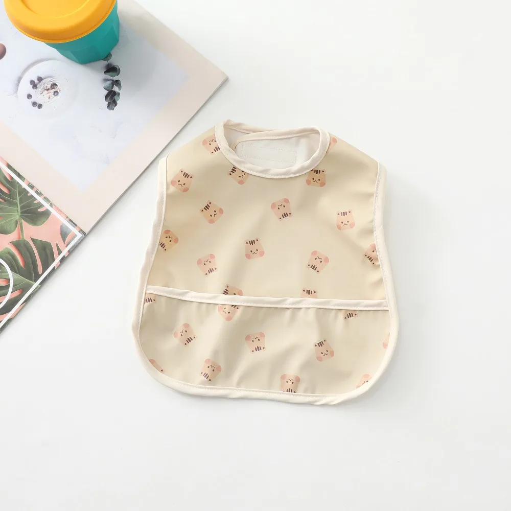 

Cartoon Animal Pattern Baby Feeding Bib Bear Cartoon Baby Drooling Bibs Rabbit Sleeveless Saliva Towel Burp Apron Boys Girls