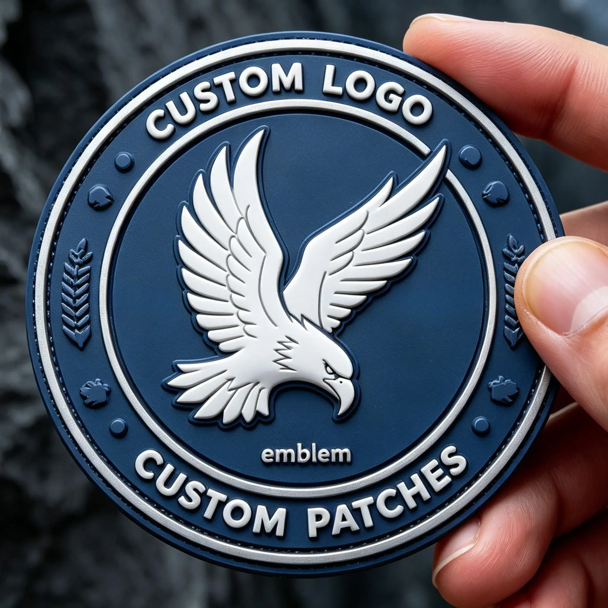Emblema de PVC con Logotipo Personalizado, Insignia de Solapa Resistente al Agua, Medalla Chalina, Pin Decorativo para Ropa