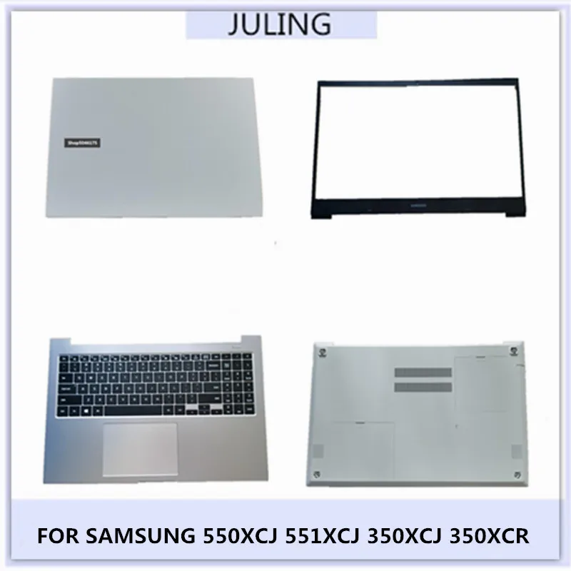 tampa traseira original do lcd do portatil moldura dianteira tampa do palmrest caixa inferior para samsung 550xcj 551xcj 350xcj 350xcr 01