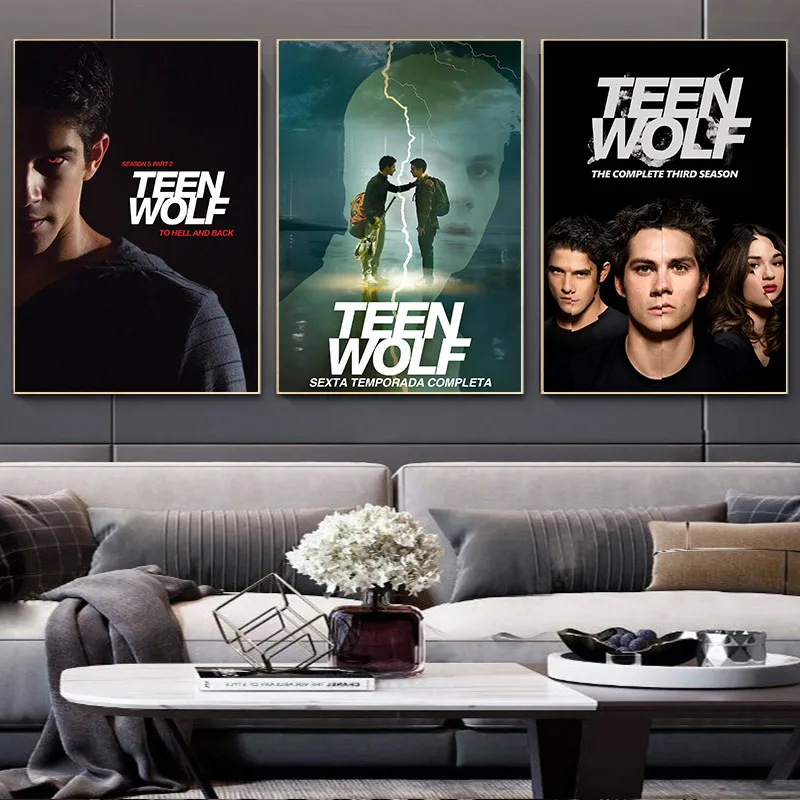 Teen Wolf Movie White Coated Paper Poster Wall Art Clear Image Pictures For Living Room Bedroom Home Decoration