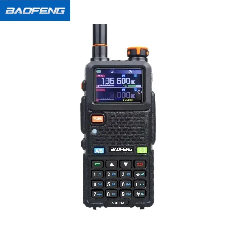 Baofeng Walkie-talkie UV-5RH Pro GPS Positioning Outdoor Wireless Handset 10W High Power Bluetooth Programmable 10 km Radio