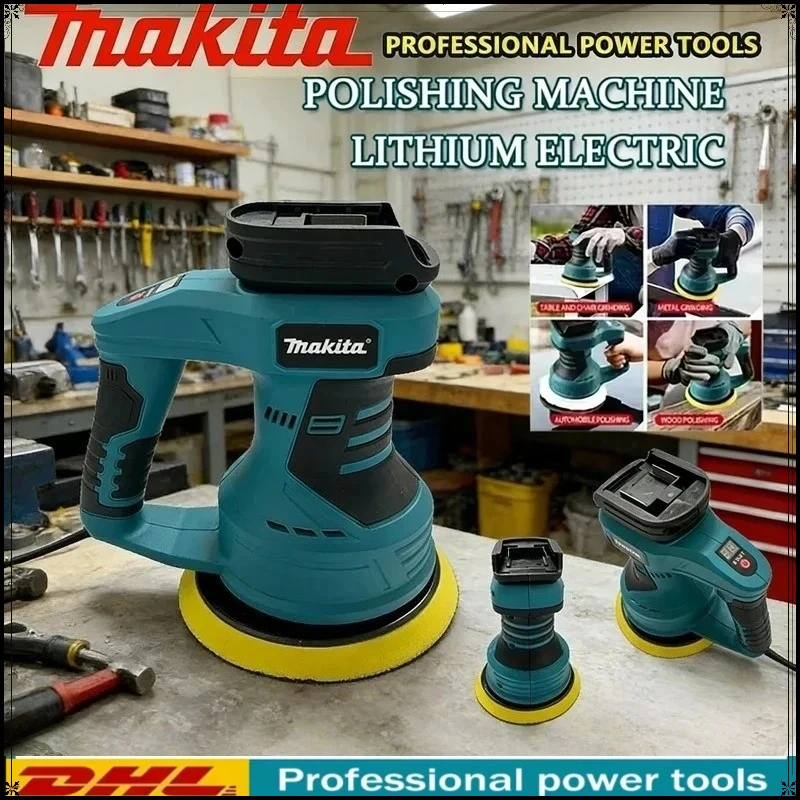 

Makita Cordless Car Polisher 8 Gears Adjustable Electric Auto Waxing Sanding Sealing Glaze Power Tool