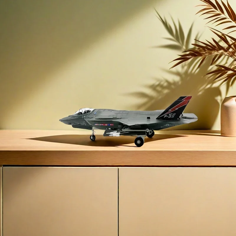 Diecast 1:72 Scale American F-35A F35 Lightning II fighter Alloy Finished aircraft Simulation Model Souvenir Gifts For Adult Boy