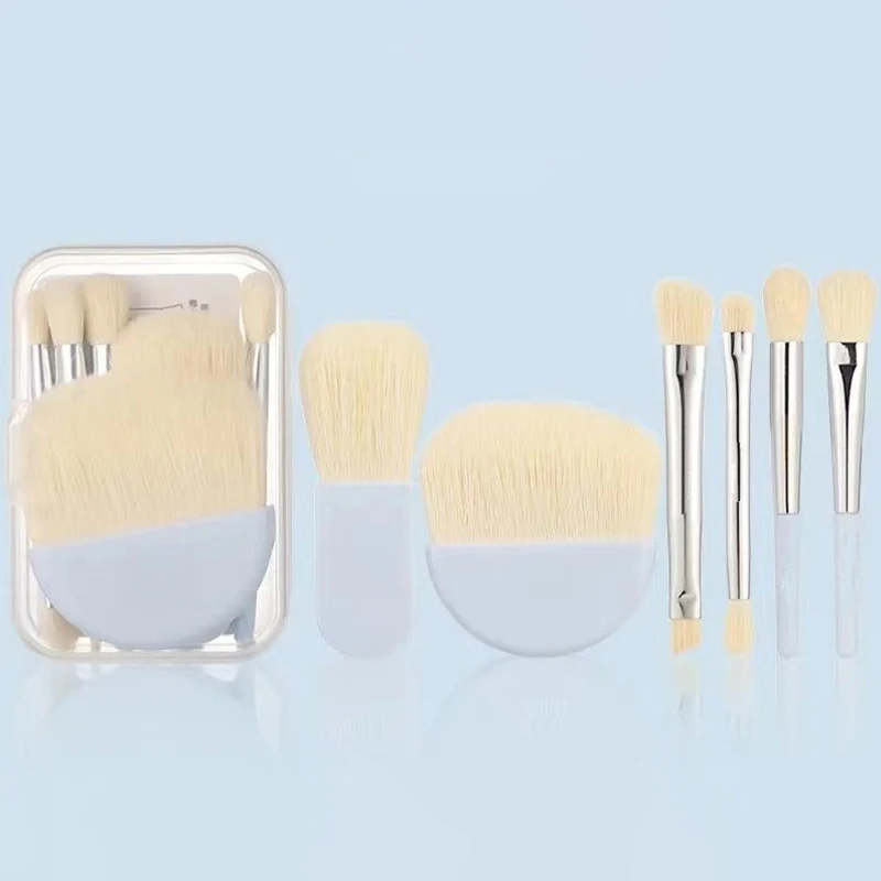 6pcs Mini Makeup Brush Set Powder Eyeshadow Foundation Blush Concealer Beauty Makeup Tools Brush Professional Supplies