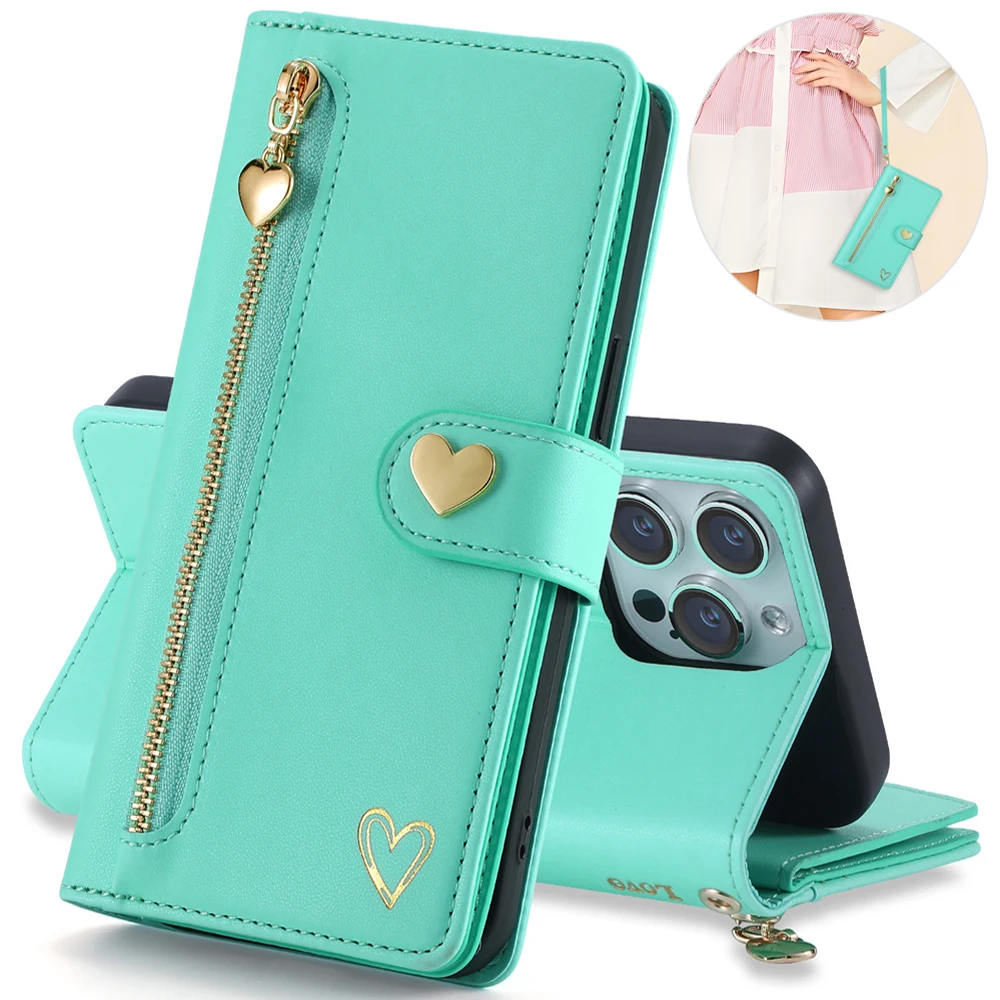 Zipper Wallet Case For Vivo X100 Pro 5G Leather Flip Magnet Book Funda For Vivo X80 Lite X90 X70 X60 Pro Plus X 100 Luxury Cover