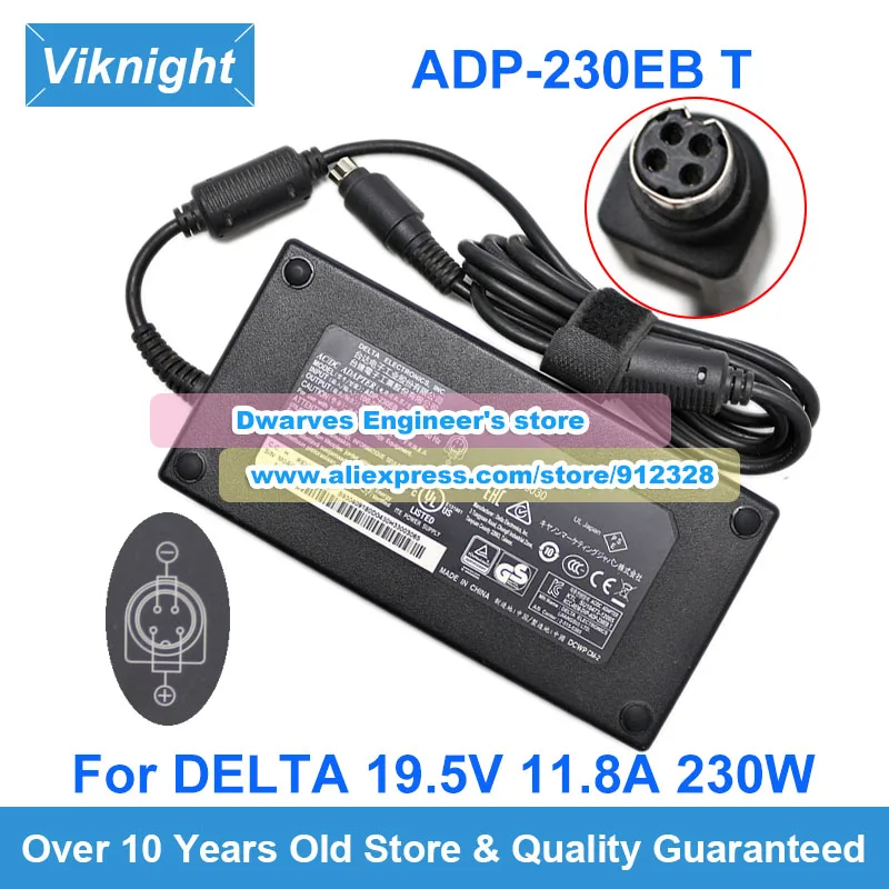 

Genuine 230W ADP-230EB T 19.5V 11.8A Adapter Charger A12-230P1A For DELTA For MSI GT62VR 7RE-417CN For CLEVO D700T NP9752 P750ZM