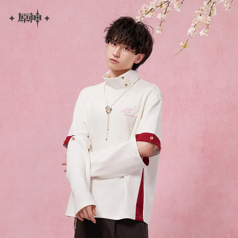 

[Official] Yae Miko Hoodies MiHoYo Original Genshin Impact Yae Miko Tops Theme Impression Series Stand Up Collar Hoodie Cosplay