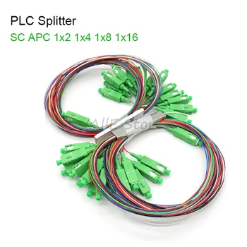5/10 Stks/partij Glasvezel Plc Splitter 1X2 1X4 1 1X8 1X16 1X32 Sc/Apc Sm Single Mode 0.9Mm G657a1 Fth Plc Splitter Apc Connector Sc