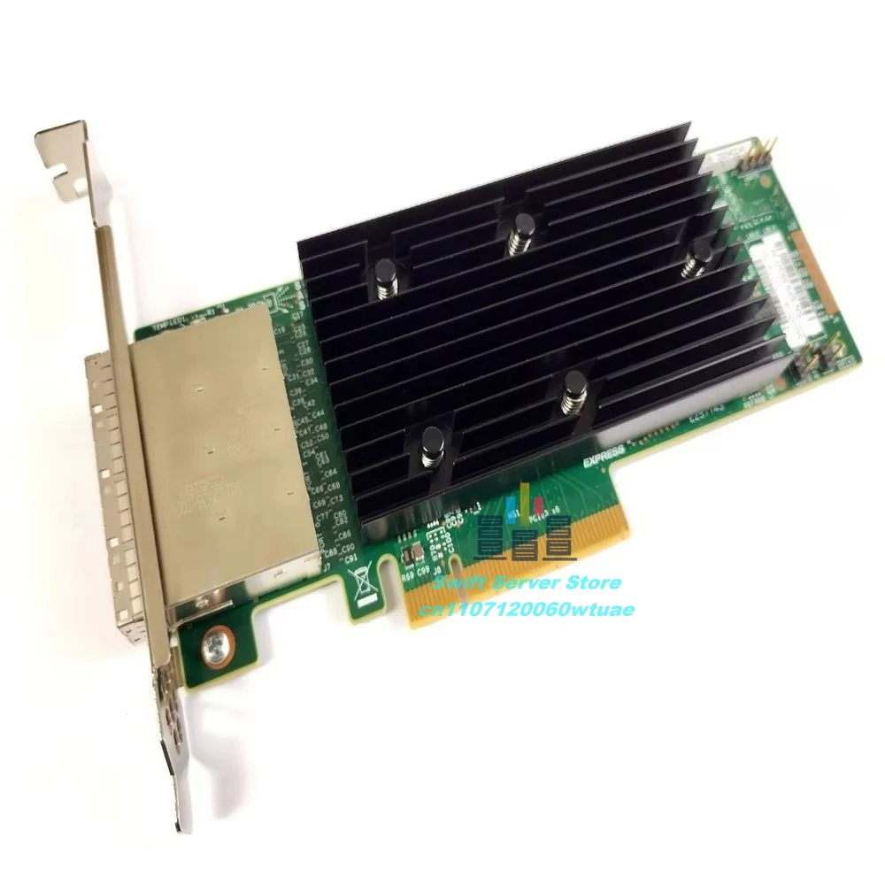 LSI 9305-16e SATA SAS HBA Controller 12Gbps PCIe x8 IT Mode SFF-8644 External RAID Card for Server Storage Expansion