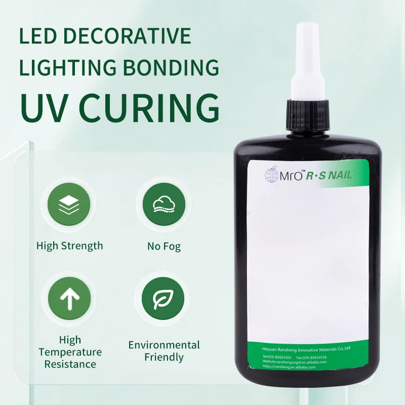 High Temperature Resistance UV Resin LED Decorative Lighting Bonding UV Glue