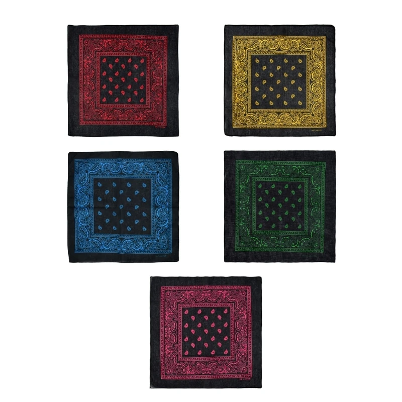 

MXMB 12 шт. платок с узором пейсли уличный спортивный платок унисекс стильный шарф