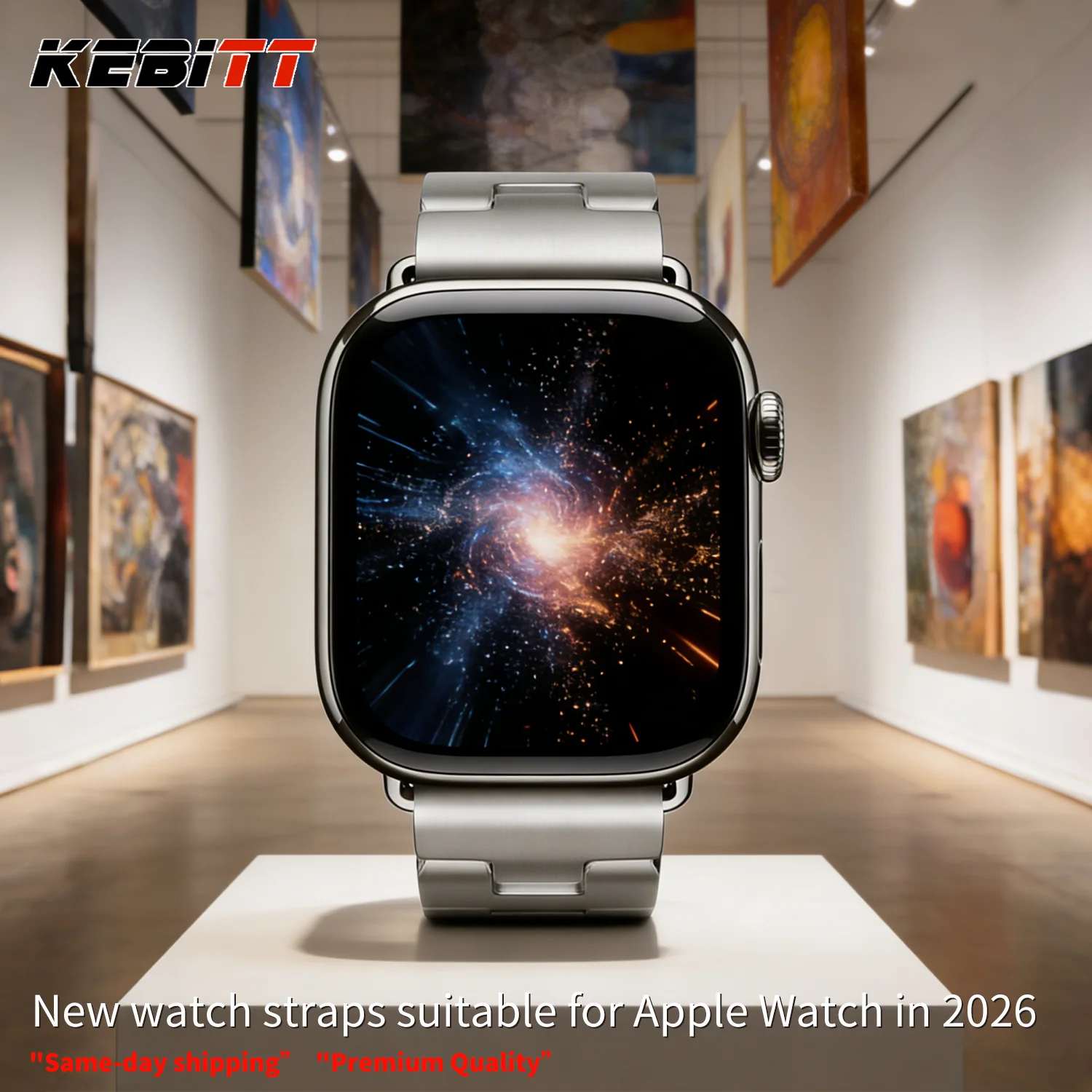 

Kebitt New 2026 Satine H High Quality Strap For Apple Watch Series 11 Ultra3 10 9 8 7 Stainless Steel Band Iwatch 46MM 42MM 49MM