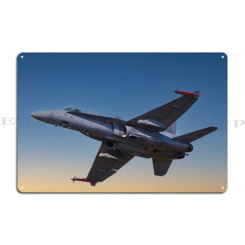 F18 Hornet Metal Sign Garage Painting Funny Designing Club Tin Sign Poster