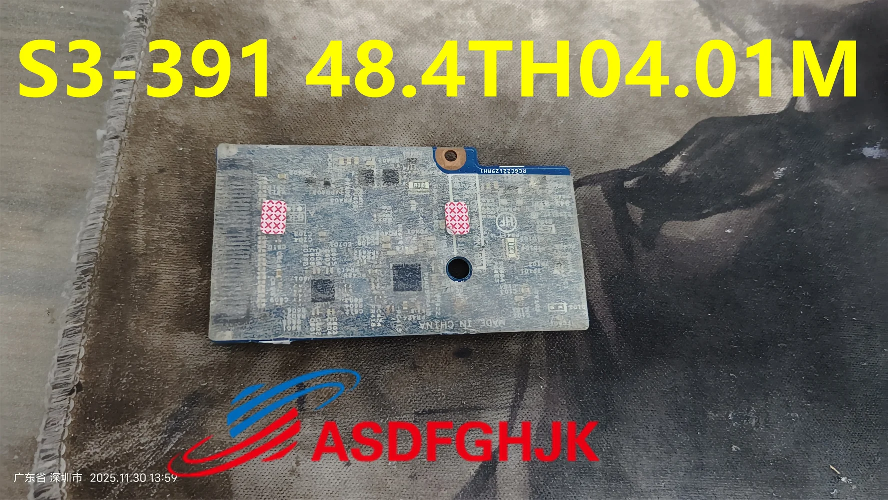 

Used FOR ACER Aspire S3-391 laptop Wireless WiFi Card BOARD With 48.4TH04.01M 100% Tested