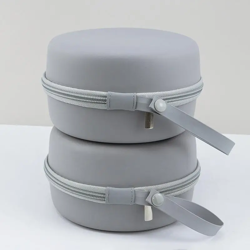 .Hot Sale-EVA U Type Neck Pillow Case Round Hard Storage Bag Noon Break Zipper Memory Foam Pillow Box Travel 2026