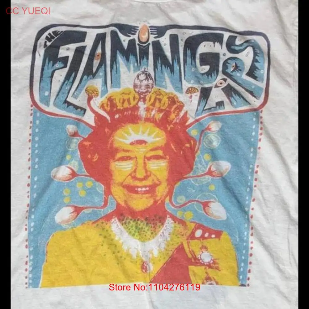 The Flaming Lips Large PreOwned White T Shirt long or short sleeves