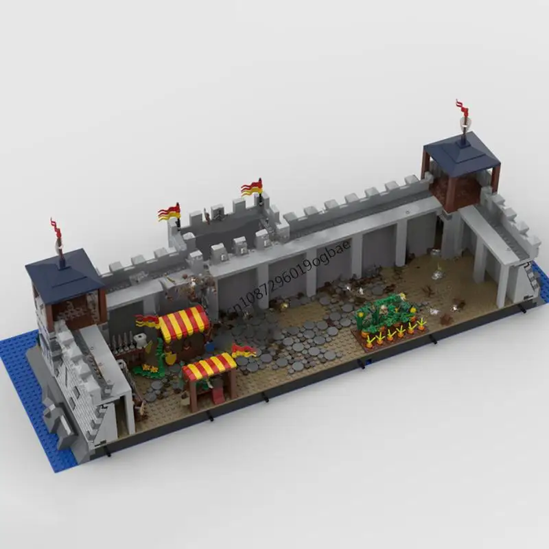 New 3176Pcs Moc European Medieval Street View Castle Model Diy Creative Ideas Child Toys Birthday Christmas Gifts Custom Puzzles