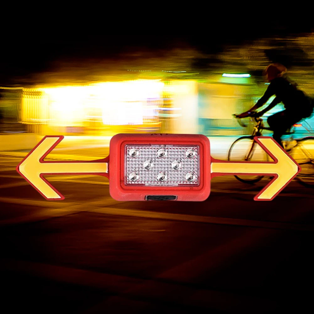 

LED Warning Tail Light Lightweight Rechargeable Bike Rear Tail Lamp Wireless Remote Control for Motorcycle Bicycle Safety Helmet