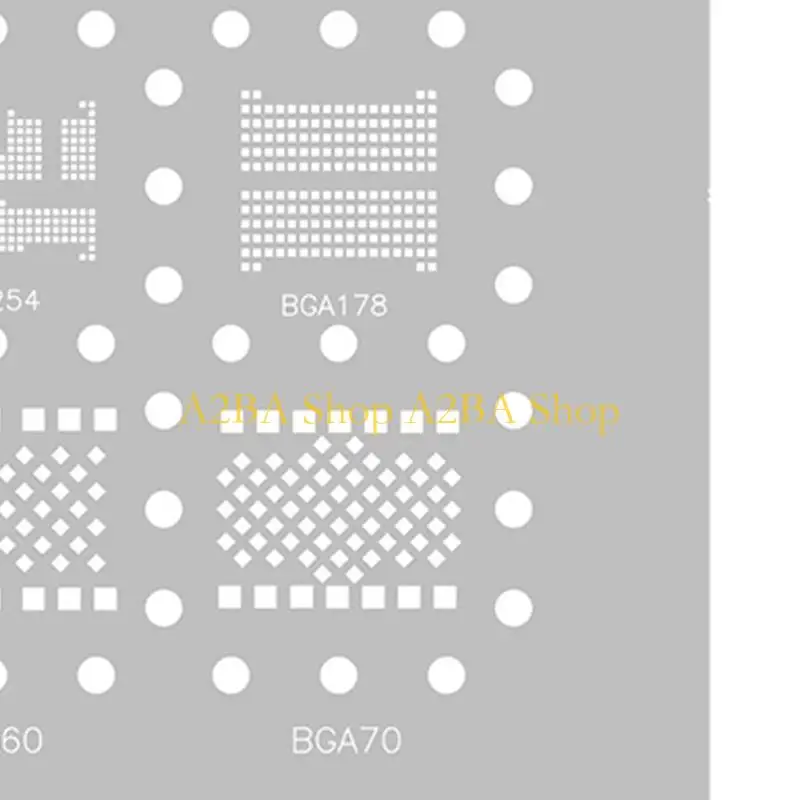A2BA Metal Sheet Reballing Plate EMMC 3 0.15mm Tool for BGA162 BGA153 Chip Pad Work