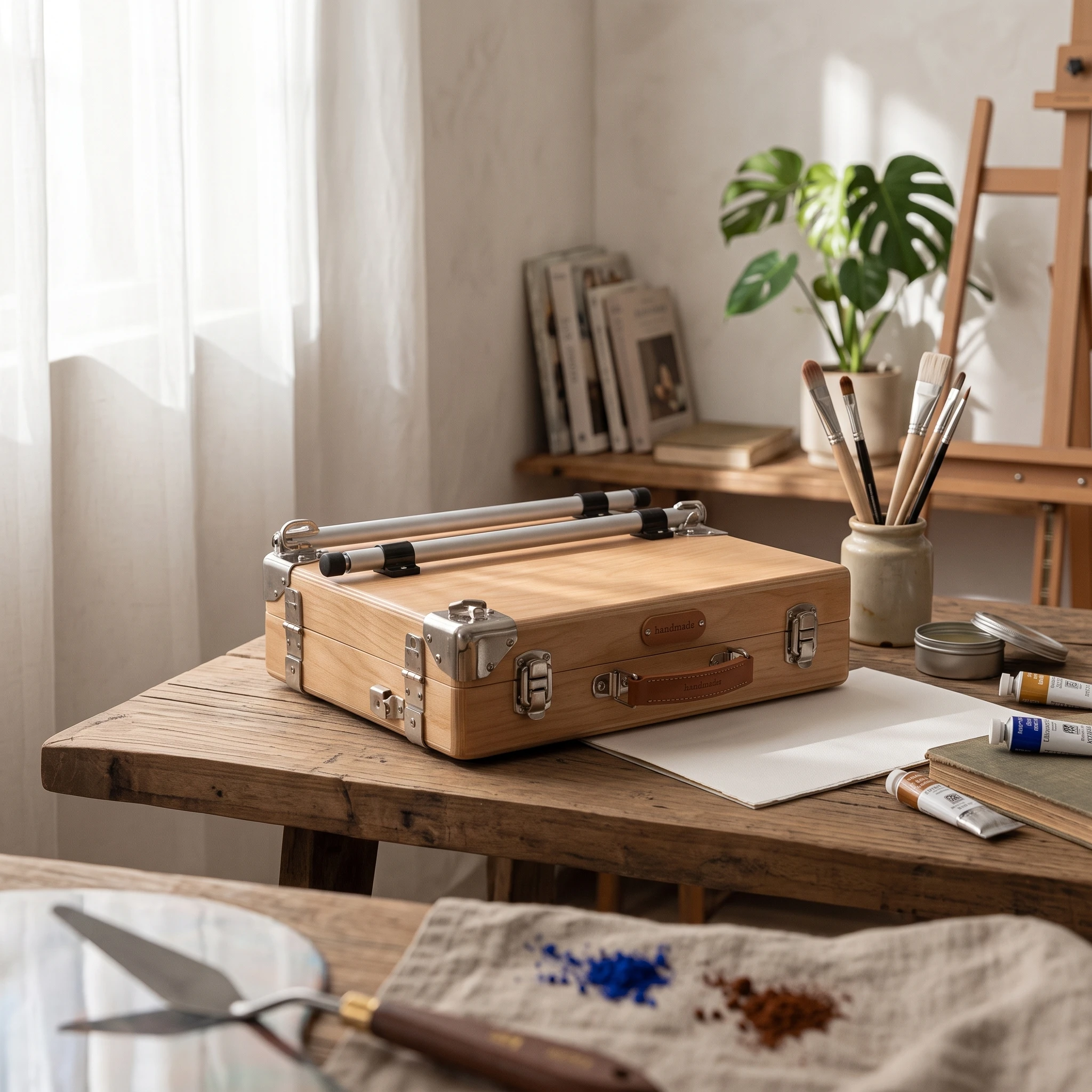 french-easel-foldable-sketchbox-easel-painting-box-compact-stable-for-artists-plein-air-travel