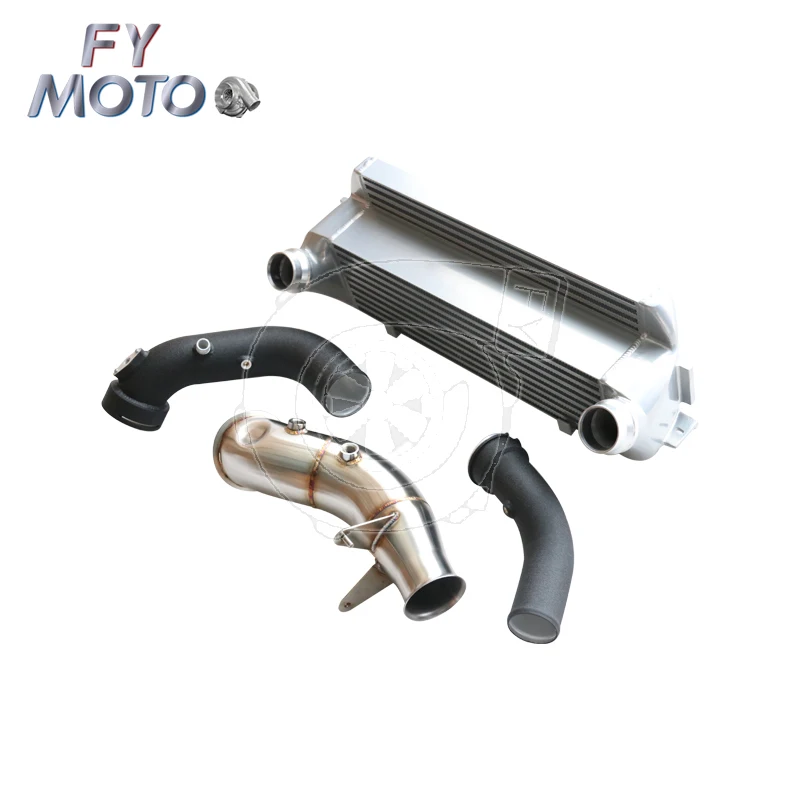المبرد الداخلي + النازل + أنبوب الشحن لسيارات BMW 335i 435i M235i F20 F30 F32 F22 N55 N20 2012-2018