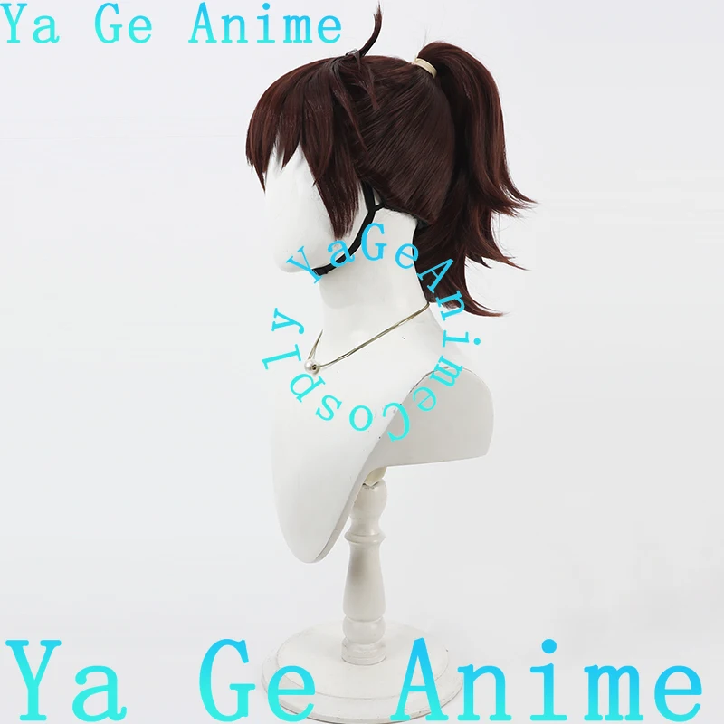 Ya Ge Anime Nintama Rantarou Doi Hansuke Peruca Cosplay de rabo de cavalo alto Jogos de anime Festa de Halloween Cabelo sintético resistente ao calor