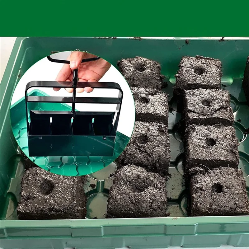 A02F-Soil Blocker Handheld, Soil Blocker For Seed Starting,Manual Soil Block Maker Handheld Seedling Machine,Soil Block Model