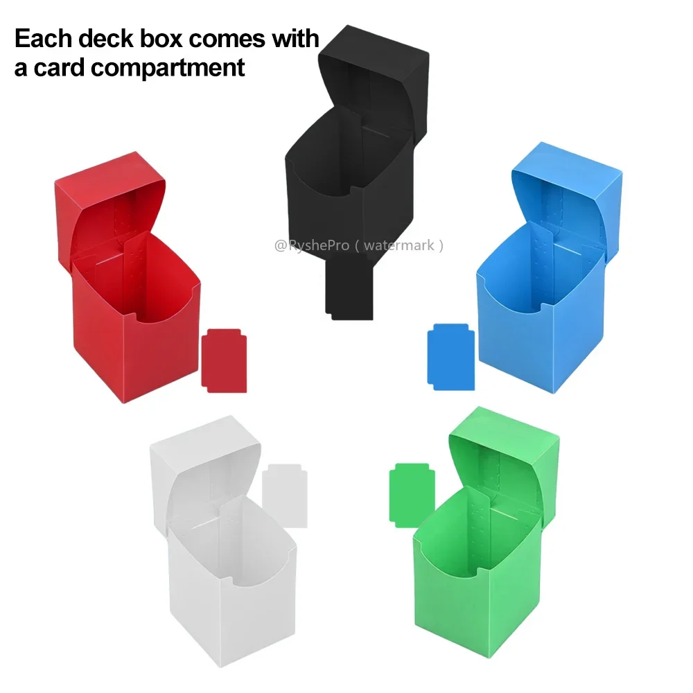 Scatole per mazzi di carte con divisori Porta carte collezionabili Impermeabile Durevole Adatto per carte MTG TCG PTCG Carte da baseball Carte sportive