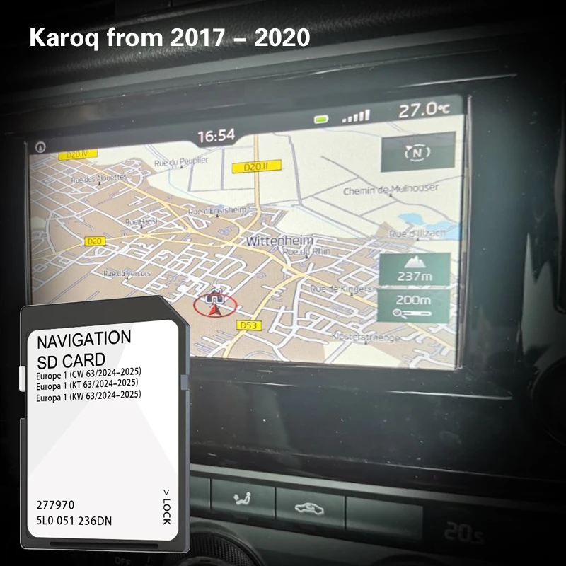 

MIB2 2024-2025 Sat Nav Gps Navigation SD Card for Kodiaq NS 2016 2017 to 2020 Map Cover Liechtenstein Lithuania Netherlands