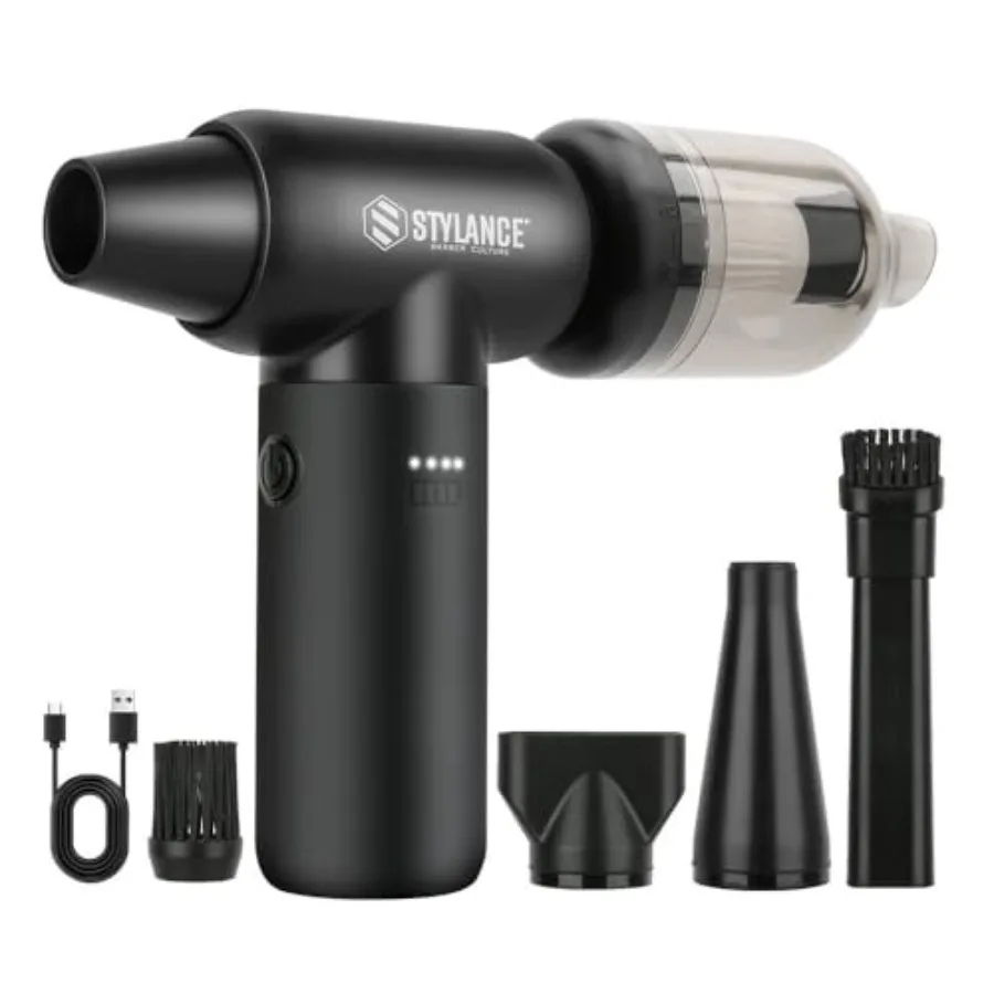 

Электрическая воздуходувка для сжатого воздуха 110000 об/мин, мини-воздуходувка-струйный очиститель для компьютеров, клавиатур, автомобилей, дома и улицы