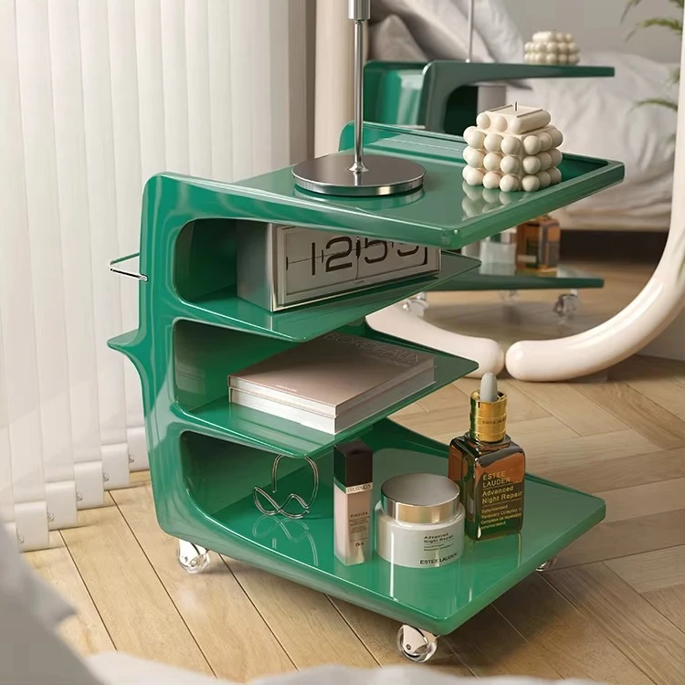 Modern Acrylic Can Move Storage Table Living Room Bedroom Creative Side Table Multifunctional Storage Cabinet