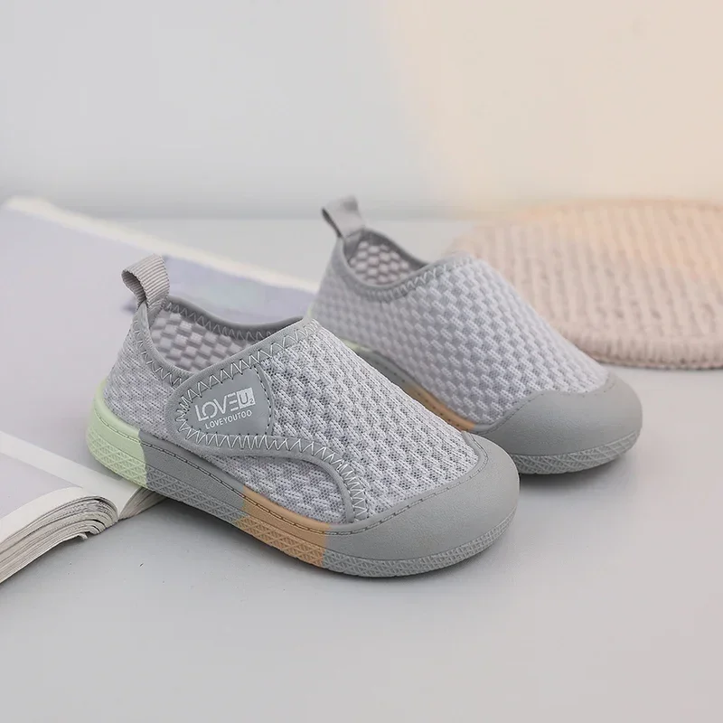 Baby Girls Boys Casual Shoes Summer Infant Toddler Shoes Kids Mesh Board Shoes Non-slip Soft Bottom Children Student Sneakers