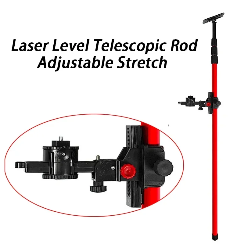 

3M Laser Level Rod Telescopic Line Leveler Adjustable Laser Level Pole Lifting Stretch Extend Holder Bracket Construction Tools