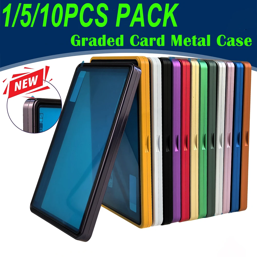 

Aluminum Alloy Graded Cards Protect Case For 35PT PSA/CGC Graded Card Slab, UV & Scratch Resistant Trading Card Magnetic Holder