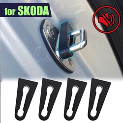 Door Lock Buffer Damper Deaf Seal Stopper Deadener For Skoda Fabia Kodiaq Octavia Rapid Superb Yeti Soundproof Insulation Quiet