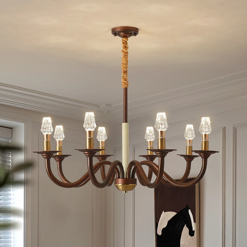 Living Room European Style Medieval Style Minimalist Pendant Light Designer Lobby Main Light 2025 New French Retro Bedroom