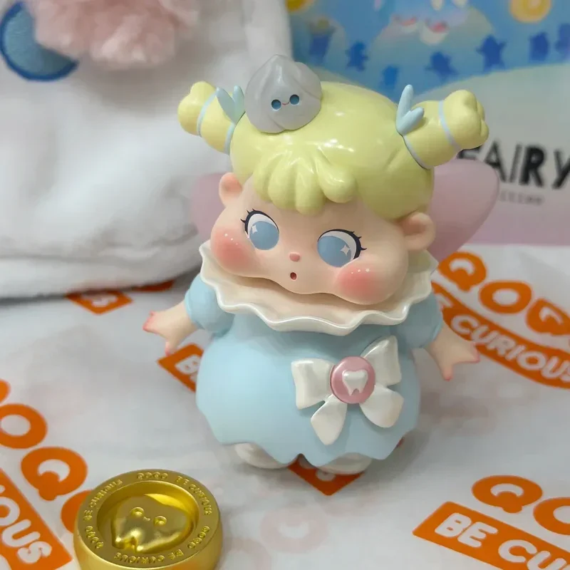 Original QOQO Tooth Fairy Cute Figure Elf Happy Girl Growth Without Cavities Figure Collection Designer Toys Art Decoration Gift