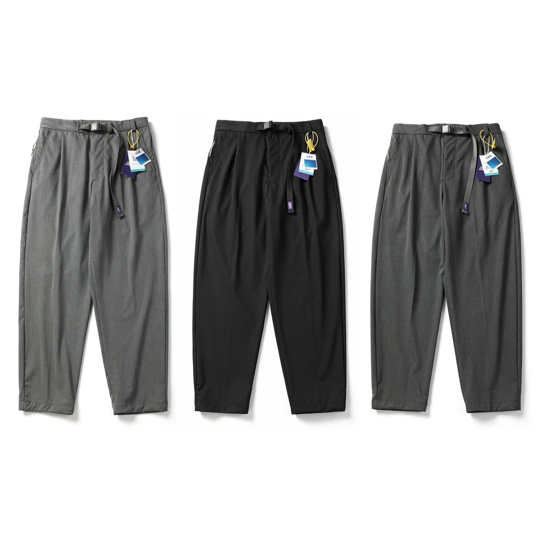 

Casual Lightweight Cool Feeling Loose Fit Straight Leg Summer TR Blend Cargo Pants Anti Wrinkle Dra Japanese Sle Purple...