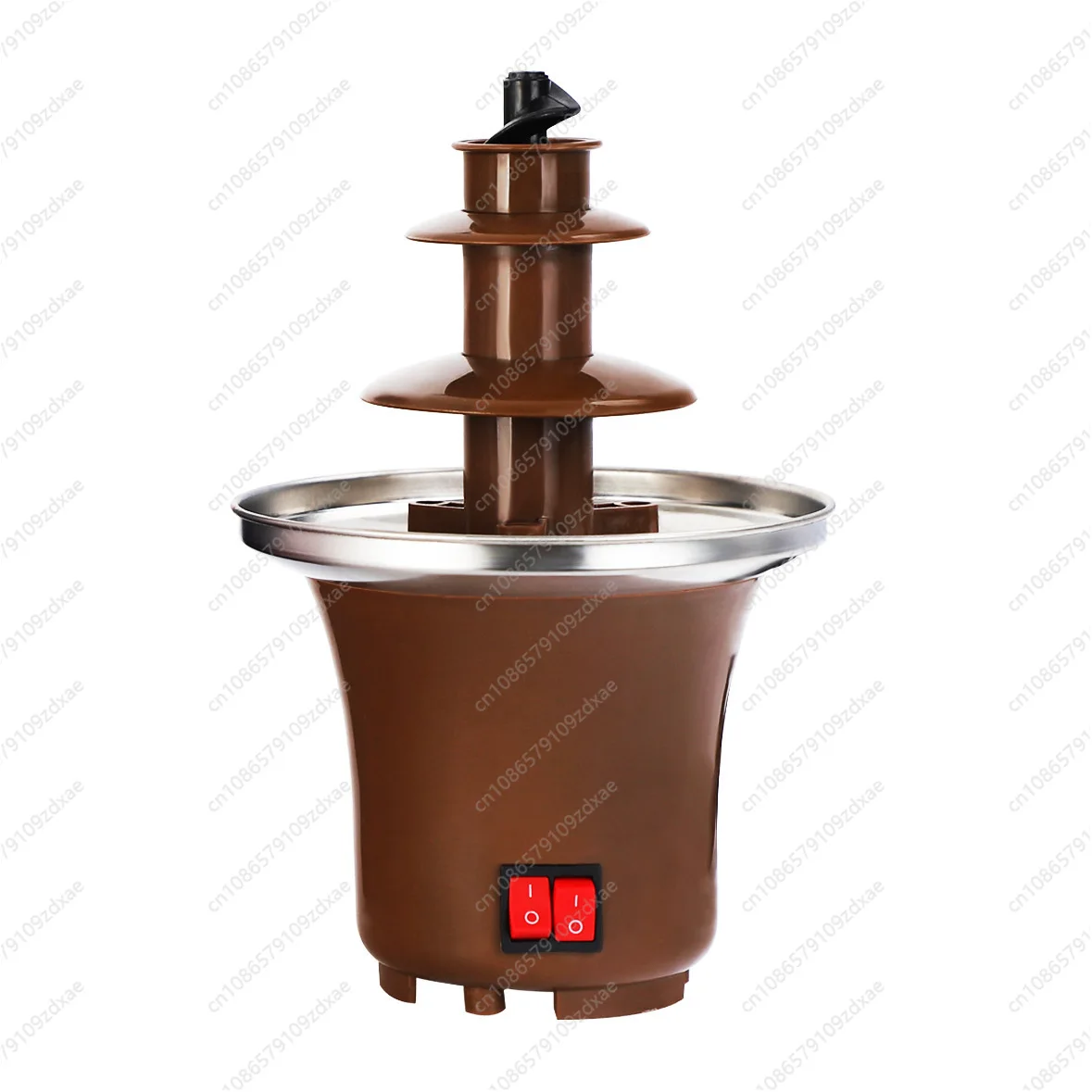 Kitchen utensils Three-layer chocolate fountain machine, melting tower waterfall machine, hot pot melting machine