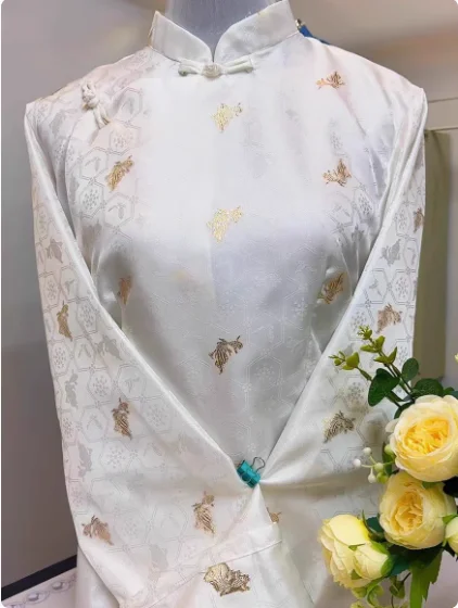 Chemise tibétaine boutonnée à col Vertical pour femmes chinoises, vêtements Xizang