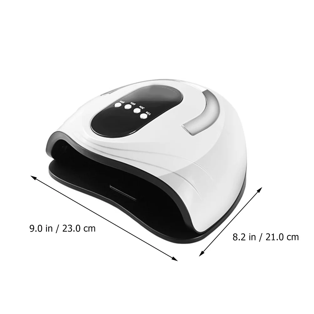 เครื่องอบเล็บ 1 ชิ้น 120 วัตต์ หลอดไฟ LED สำหรับมืออาชีพ อบเจลขัดเงา เครื่องมือทำเล็บ แห้งเร็ว ตั้งเวลาได้ 10 วินาที 30 วินาที 60 วินาที 99 วินาที ปลั๊กแบบอังกฤษ