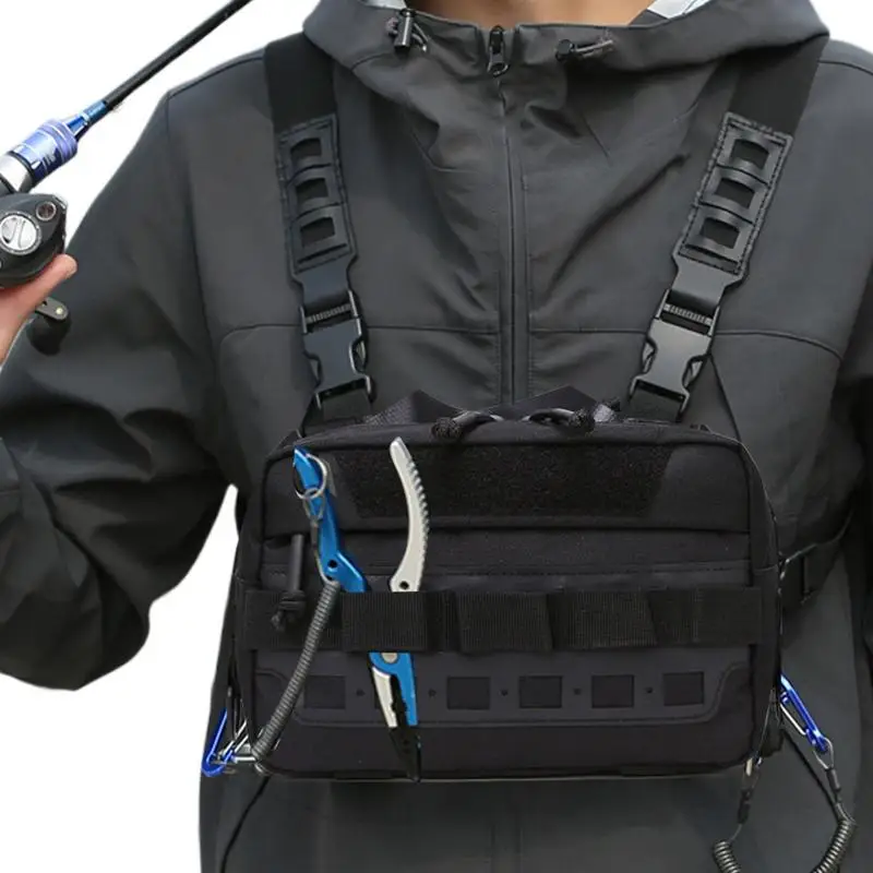 Chest Rig Multifunctional Adjustable Outdoor Bag Large Capacity Fishing Equipment Portable Waterproof Outdoor Adventure