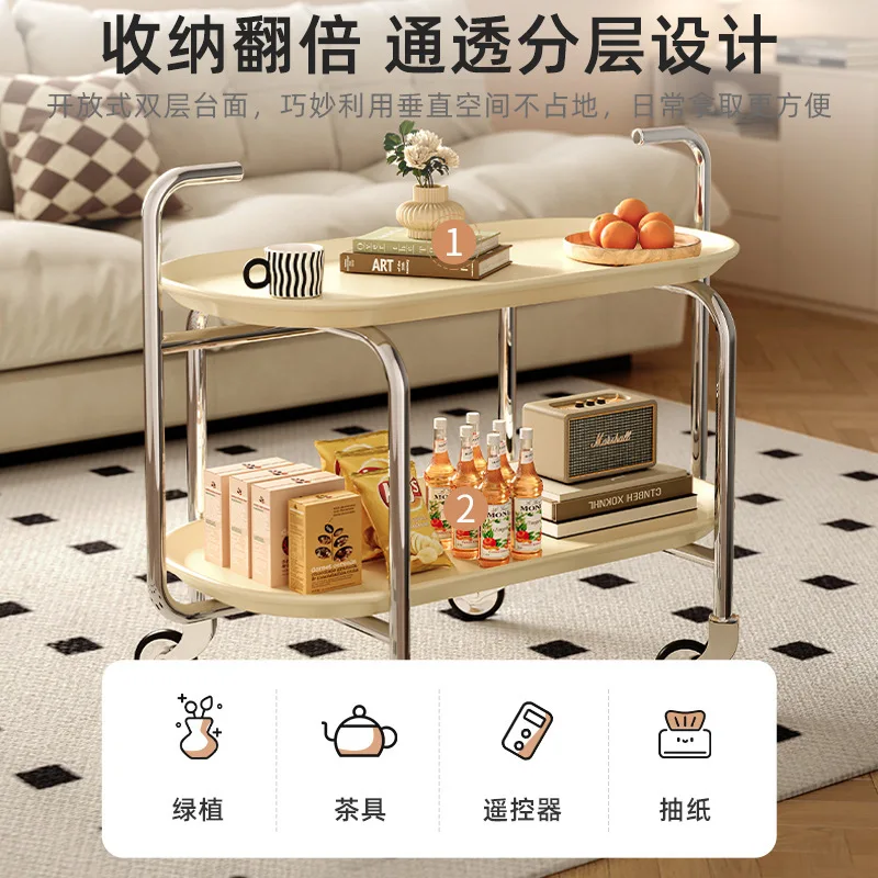 AOLIVIYA Tea Coffee Table Nightstand Storage Rack Sofa Corner Side End Stand Trolley Removable New Bedside Cabinet Home