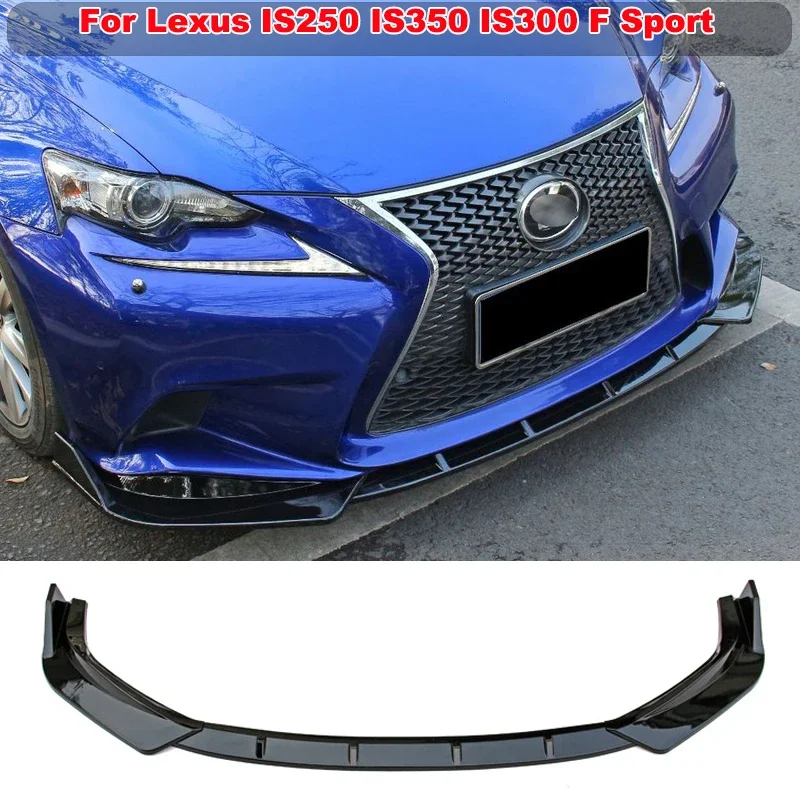 For Lexus IS250 IS350 IS300 F Sport 2014-2016 Front Bumper Lip Spoiler Side Splitters Body Kit Guards Deflector Car Accessories