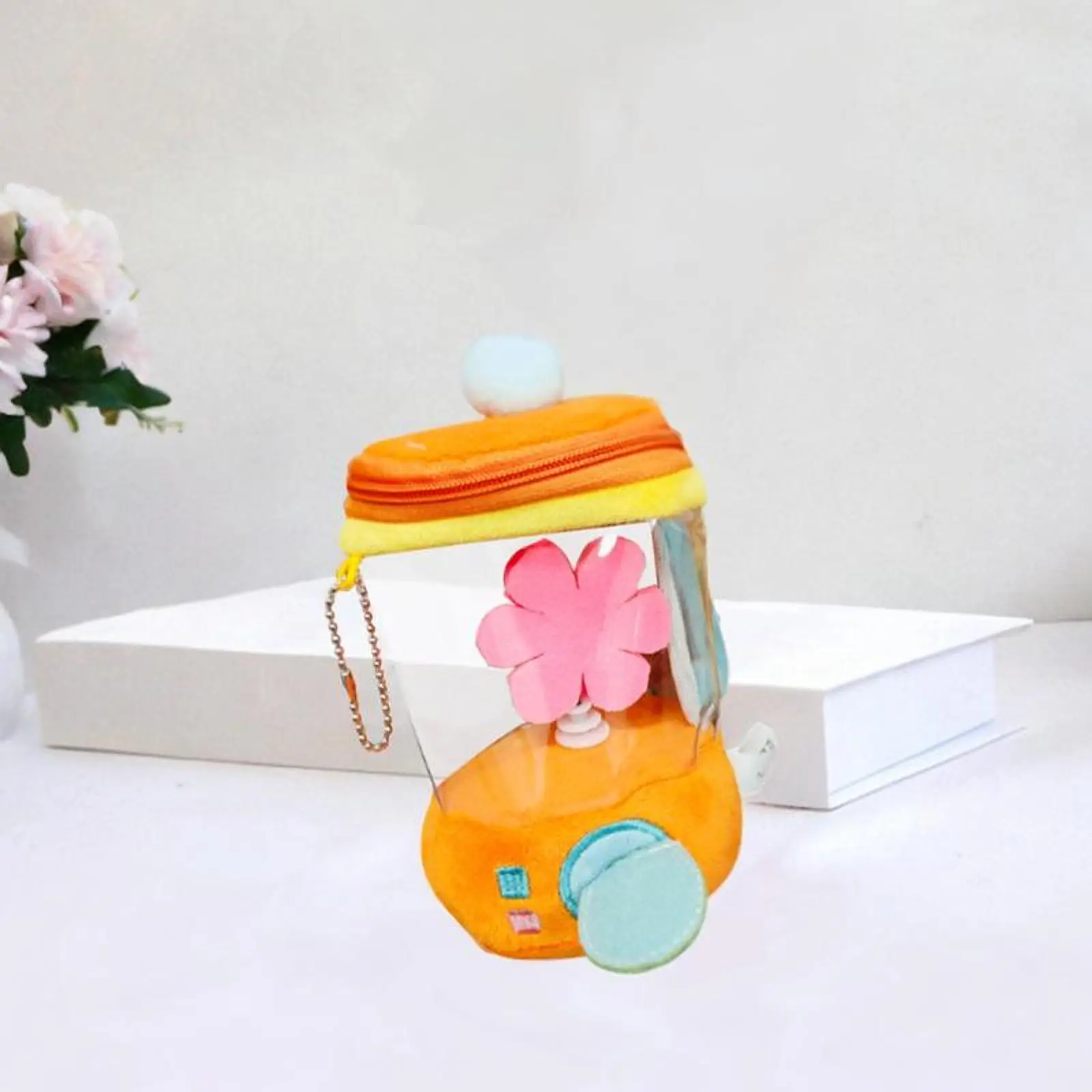 Flower Juicer Plush Toy,Flower Stuffed Toy,Portable,Creative,Drawstring Rotating,Cute for Kids Boys Girls Gift