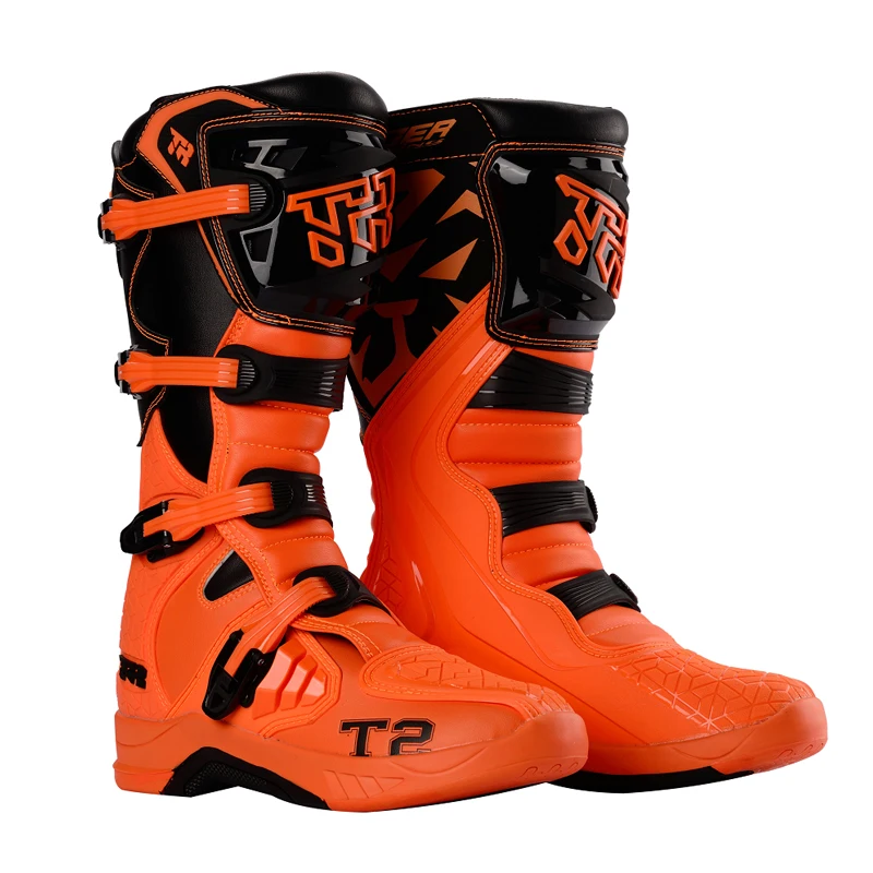 Men's Motorcycle Shoes Motocross Boots MX Boots TR Tiger Brand Track Shoes T2 MX Boots Breathable Anti-slip Protective Gear