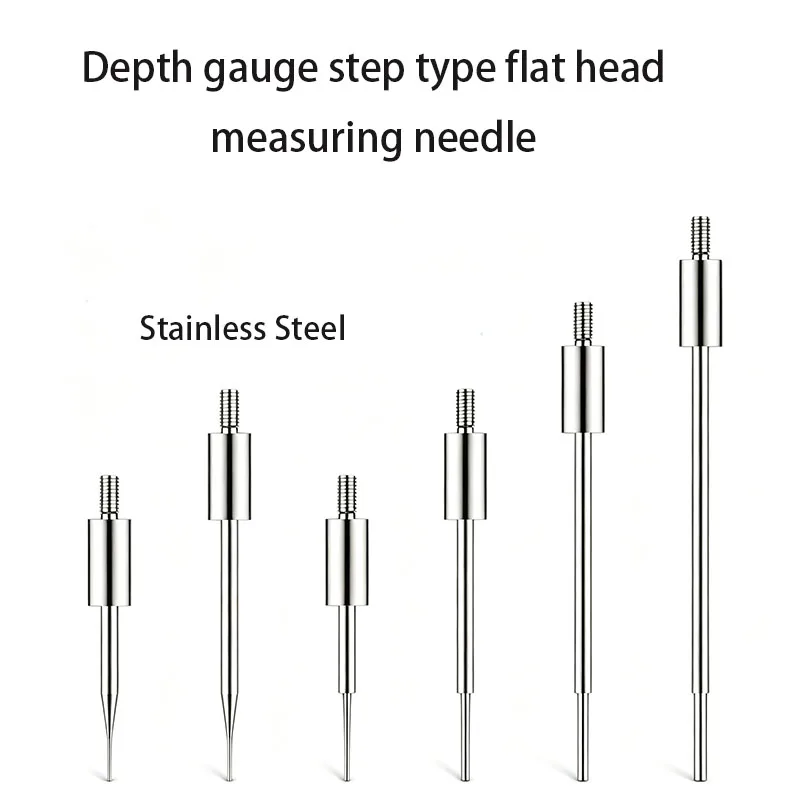 Height gauge M2.5 flat head step type measuring needle dial gauge CNC precision measurement flat bottom probe