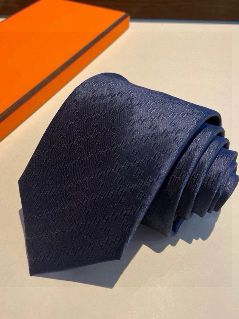 Handmade Men's Business Tie Wedding Groomsmen Tie Boxed 7cm Silk Tie Floral Pattern Business Formal Tie Chinese Craftsmanship