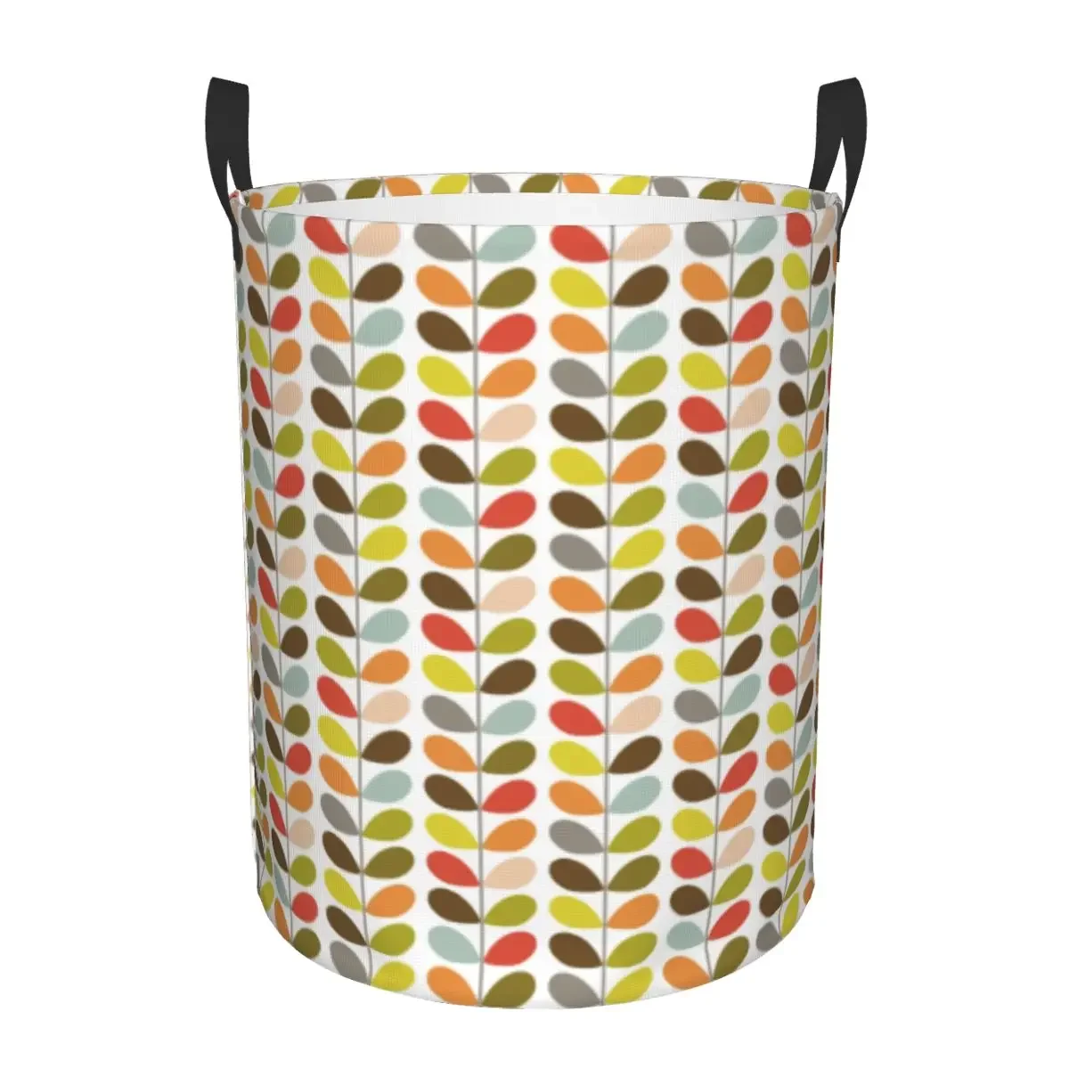 Custom Orla Kiely Flowers Laundry Hamper Large Clothes Storage Basket Mid Century Modern Multi Stem Toys Bin Organizer for Kids